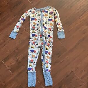 Construction zip-up pajamas littlesleepies
